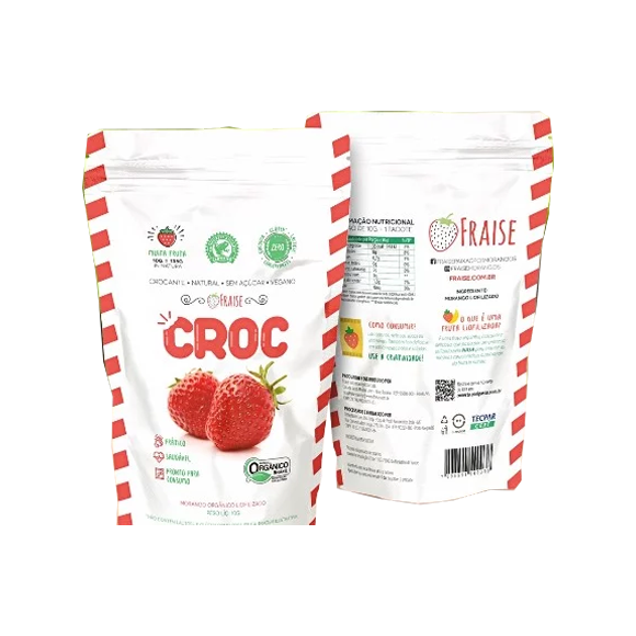 Freeze Dried Organic Strawberry Fraisecroc