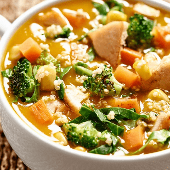 CHICKEN AND VEGETABLE SOUP