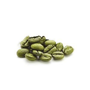 Café verde em grão não torrado e não descafeinado